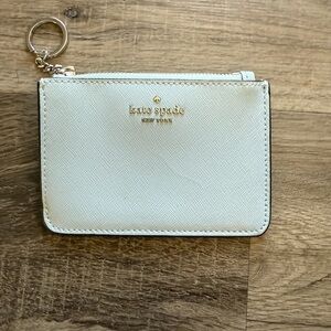 Kate Spade Ivory Card Pouch with Keychain